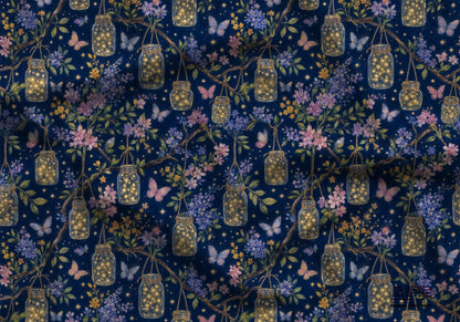 Jar Night Lights Fabric - Shop now at American Fabric Prints