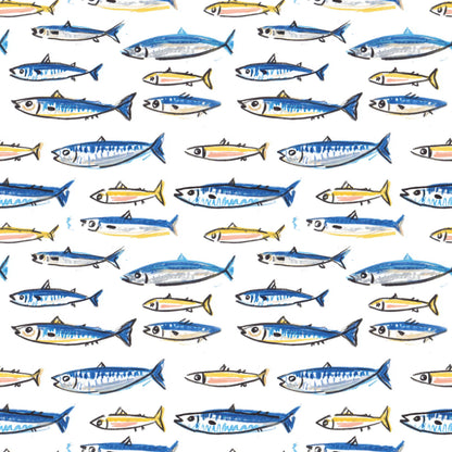 Doodle Coastal Vibes Fabric - Shop now at American Fabric Prints