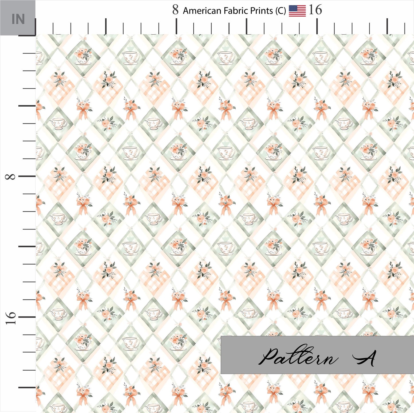 Shabby Chic Tea Party Fabric Coordinates. Shop now at American Fabric Prints.