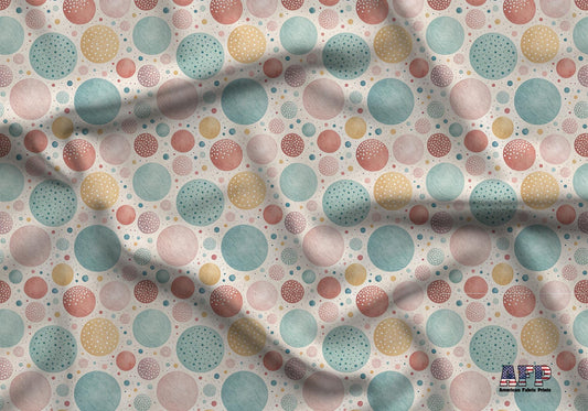 Vintage Bubble Dots Fabric - Shop now at American Fabric Prints