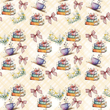 Coquette Books Fabric - Shop now at American Fabric Prints