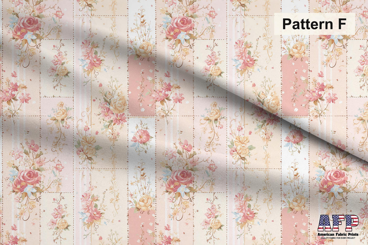 Shabby Chic Roses 3 Fabric Bundle Set - Shop now at American Fabric Prints