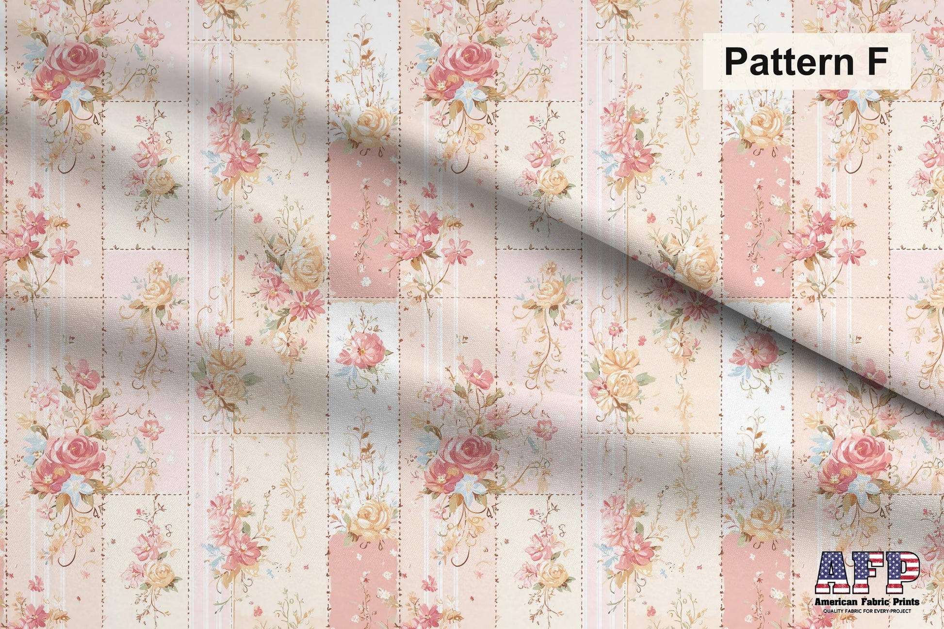 Shabby Chic Roses 3 Fabric Bundle Set - Shop now at American Fabric Prints