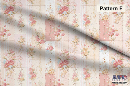 Shabby Chic Roses 3 Fabric Bundle Set - Shop now at American Fabric Prints