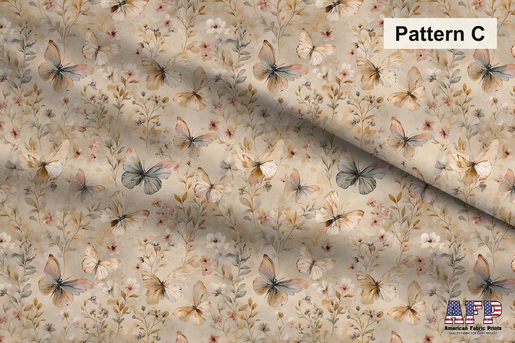 Boho Spring Butterfly Fabric Bundle Set - Shop now at American Fabric Prints