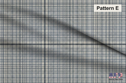 Blue and Beige Plaid 4 Fabric Bundle Set - Shop now at American Fabric Prints