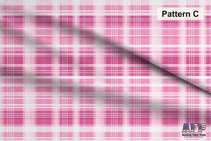 Pink Plaid 1 Fabric Bundle Set - Shop now at American Fabric Prints