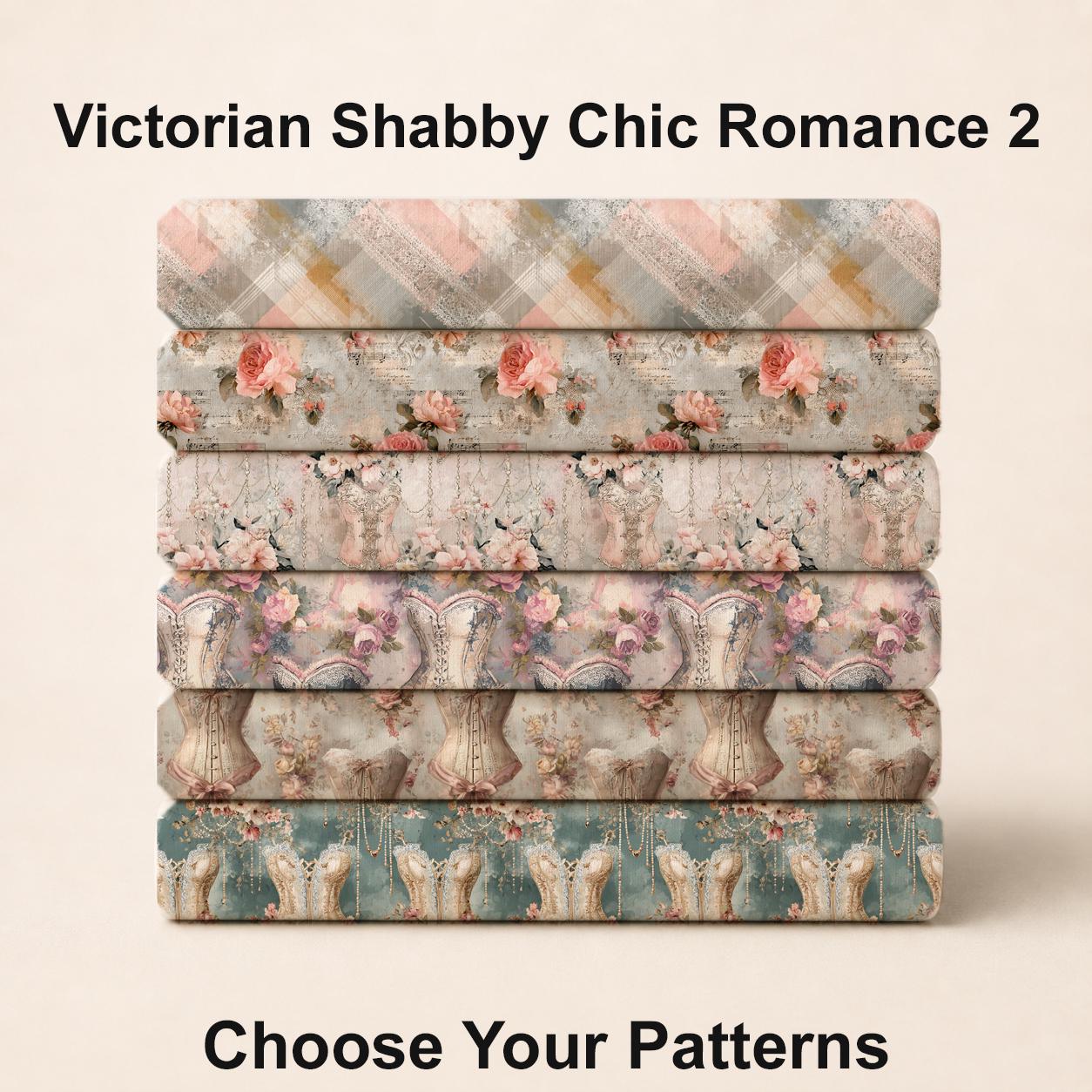 Victorian Shabby Chic Romance 2 Fabric Bundle Set - Shop now at American Fabric Prints