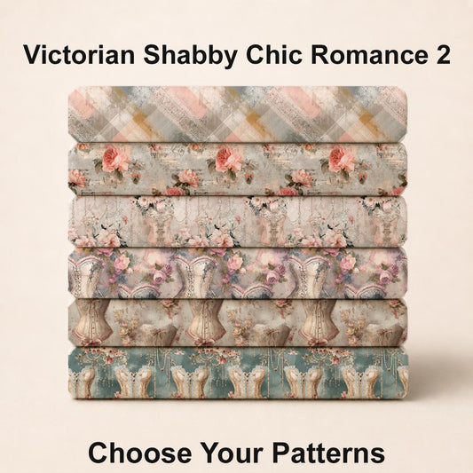 Victorian Shabby Chic Romance 2 Fabric Bundle Set - Shop now at American Fabric Prints