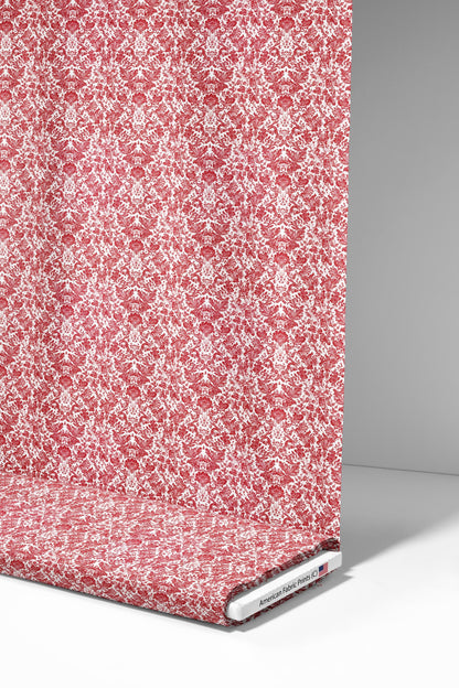 Red French Country Fabric - Shop now at American Fabric Prints