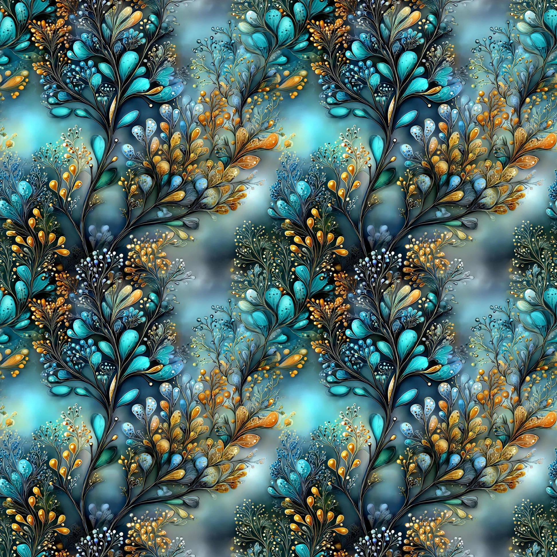 Mystical Coral Fabric - Shop now at American Fabric Prints