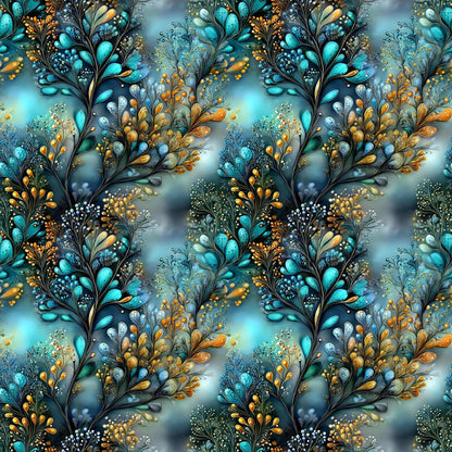 Mystical Coral Fabric - Shop now at American Fabric Prints