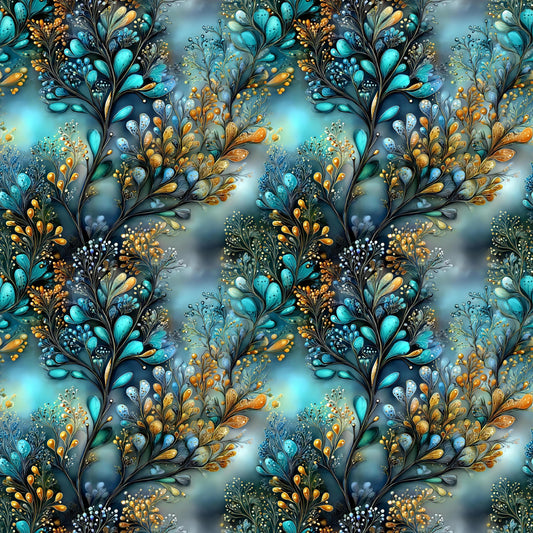 Mystical Coral Fabric - Shop now at American Fabric Prints