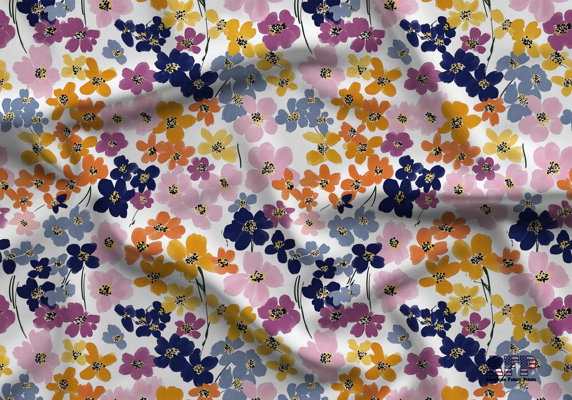 Colorful Fields Fabric - Shop now at American Fabric Prints