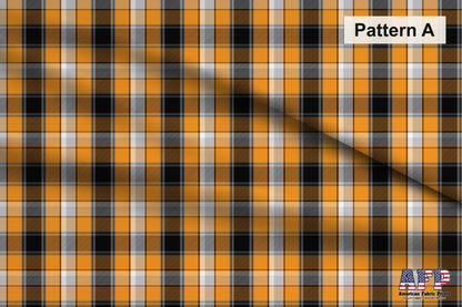 Halloween Plaid 1 Fabric Set. Choose your Patterns. Pattern A Shown. Shop now at American Fabric Prints.