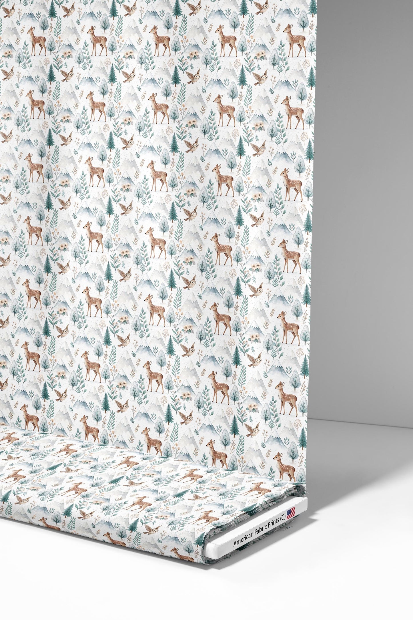 Cool Forest Fabric - Shop now at American Fabric Prints