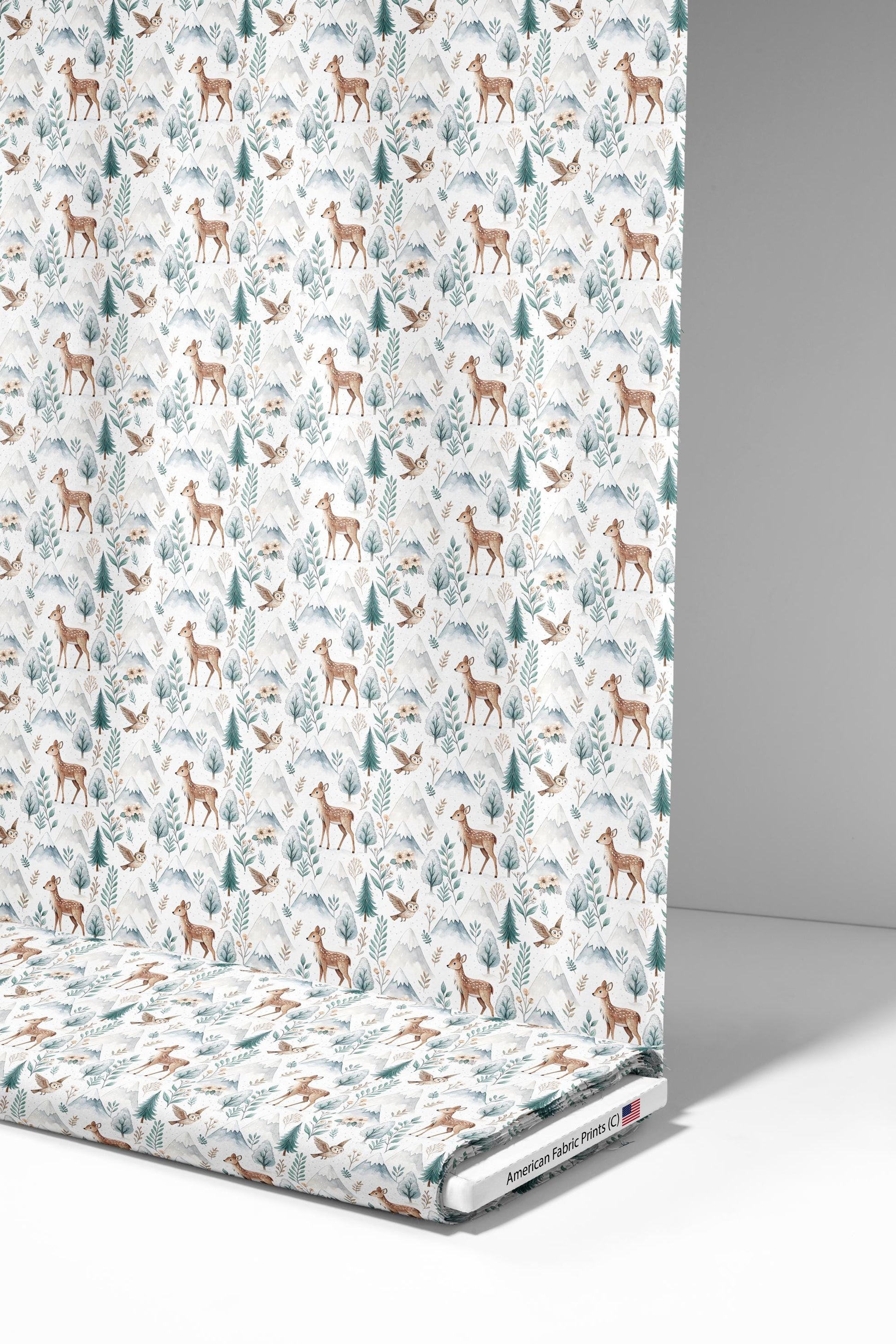 Cool Forest Fabric - Shop now at American Fabric Prints