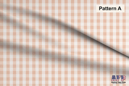 Boho Gingham Fabric Set. Choose Your Patterns. Pattern A. Shop now at American Fabric Prints.