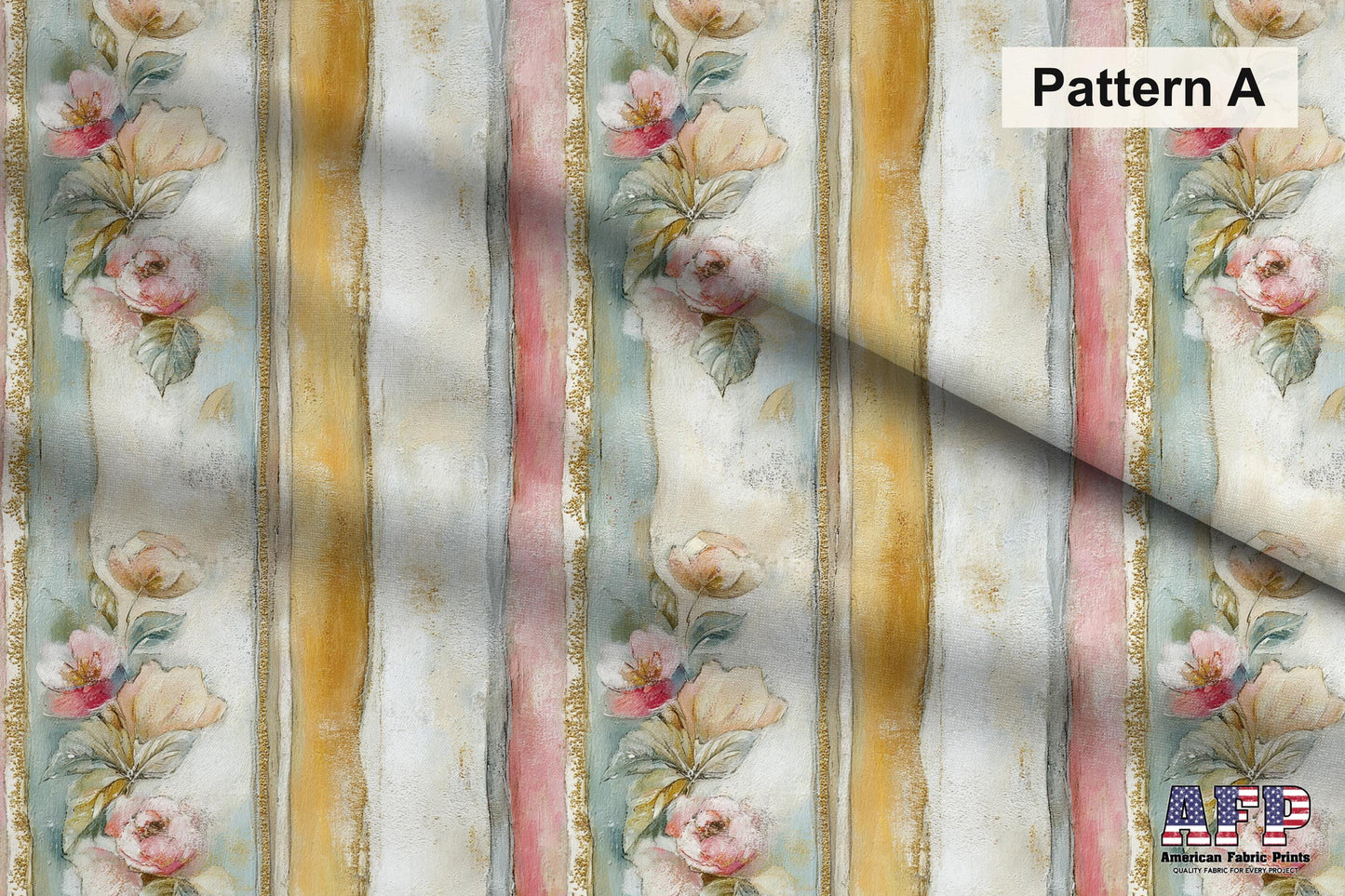 Spring Floral and Stripes Fabric Bundle Set - Shop now at American Fabric Prints