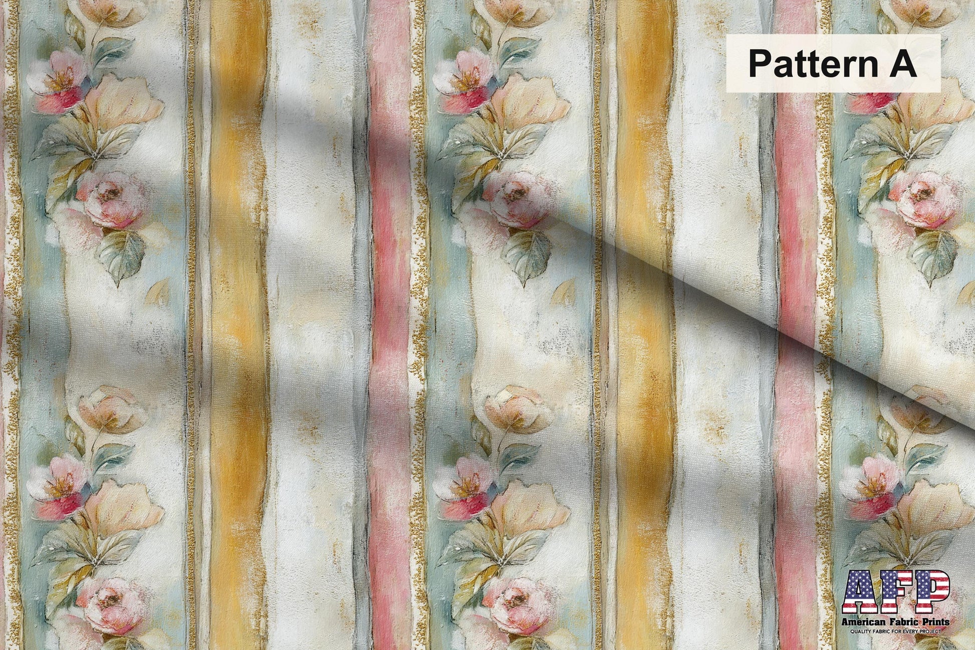 Spring Floral and Stripes Fabric Bundle Set - Shop now at American Fabric Prints