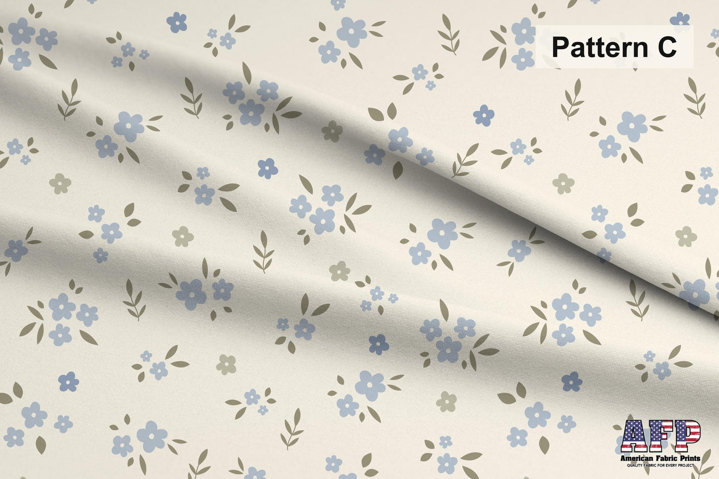 Country Florals in Blue 2 Fabric Bundle Set - Shop now at American Fabric Prints