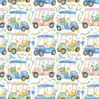 Preppy Golf Fabric - Shop now at American Fabric Prints