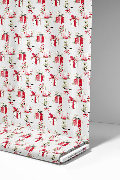 Christmas Candle Fabric - Shop now at American Fabric Prints