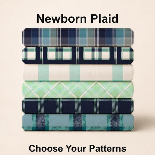 Newborn Plaid Fabric Bundle Set - Shop now at American Fabric Prints