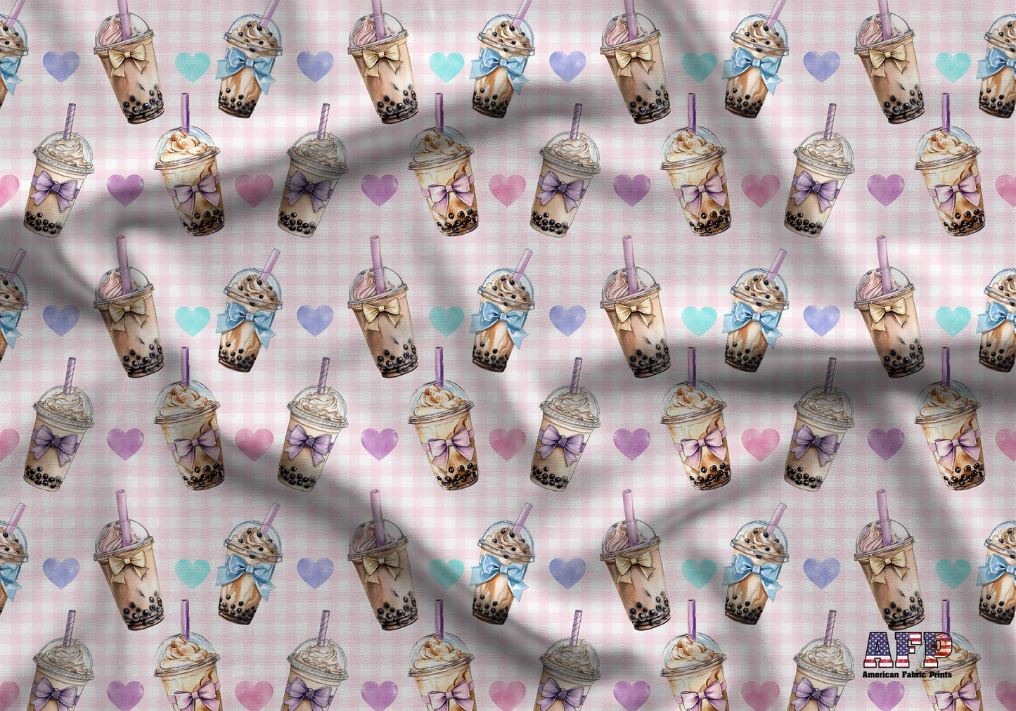 Boba Tea Fabric - Shop now at American Fabric Prints
