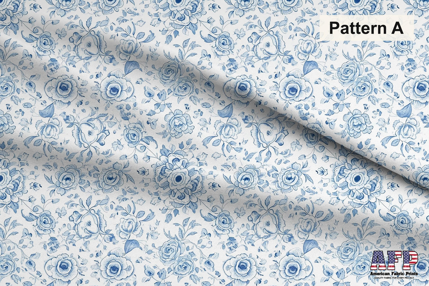 Blue Chinoiserie Toile De Jouy Fabric Bundle Set - Shop now at American Fabric Prints