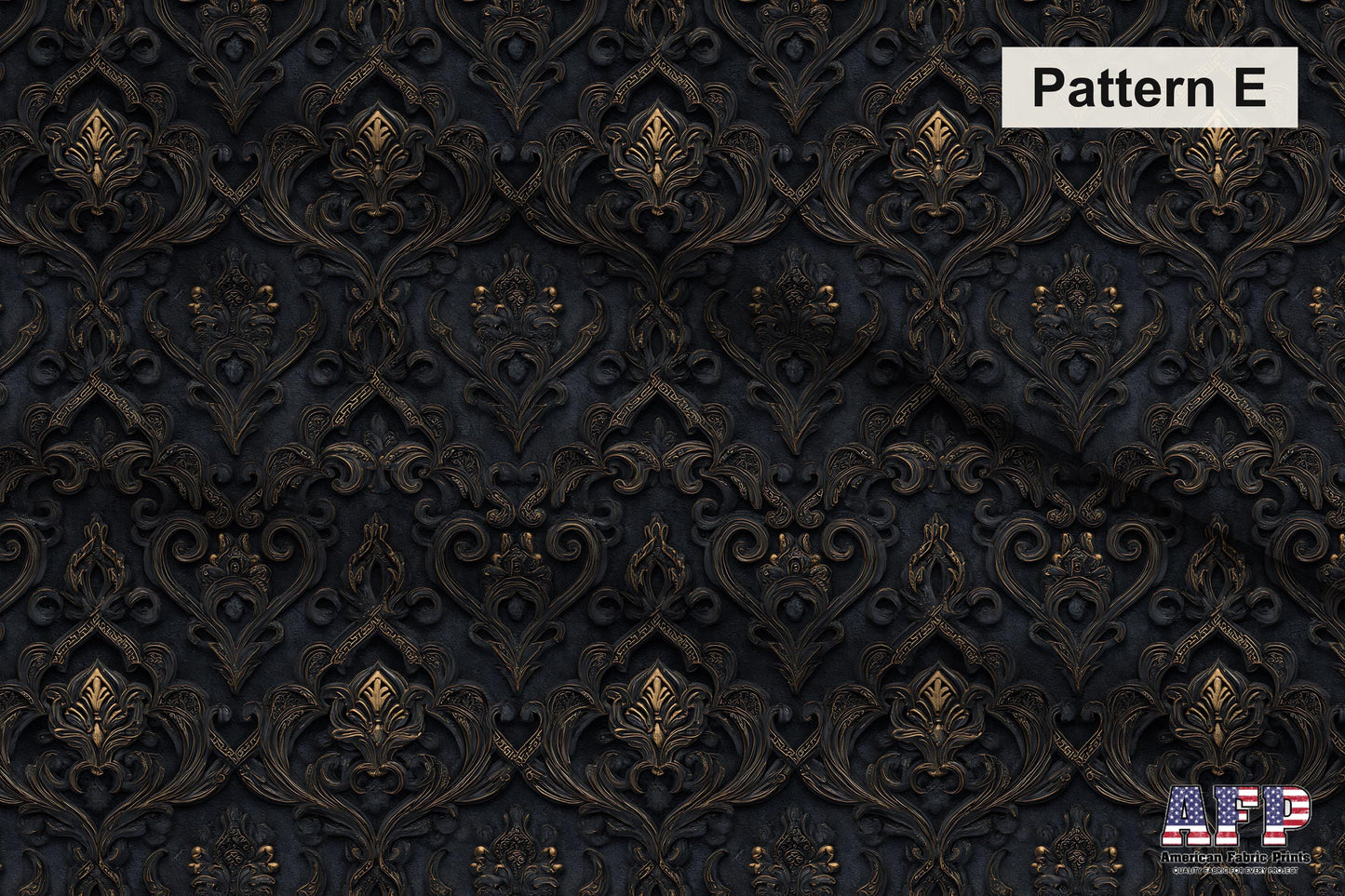 Dark Victorian Black and Gold Fabric Bundle Set - Shop now at American Fabric Prints