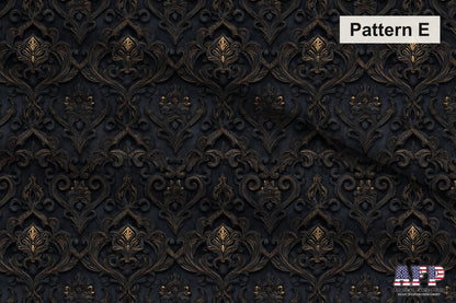 Dark Victorian Black and Gold Fabric Bundle Set - Shop now at American Fabric Prints