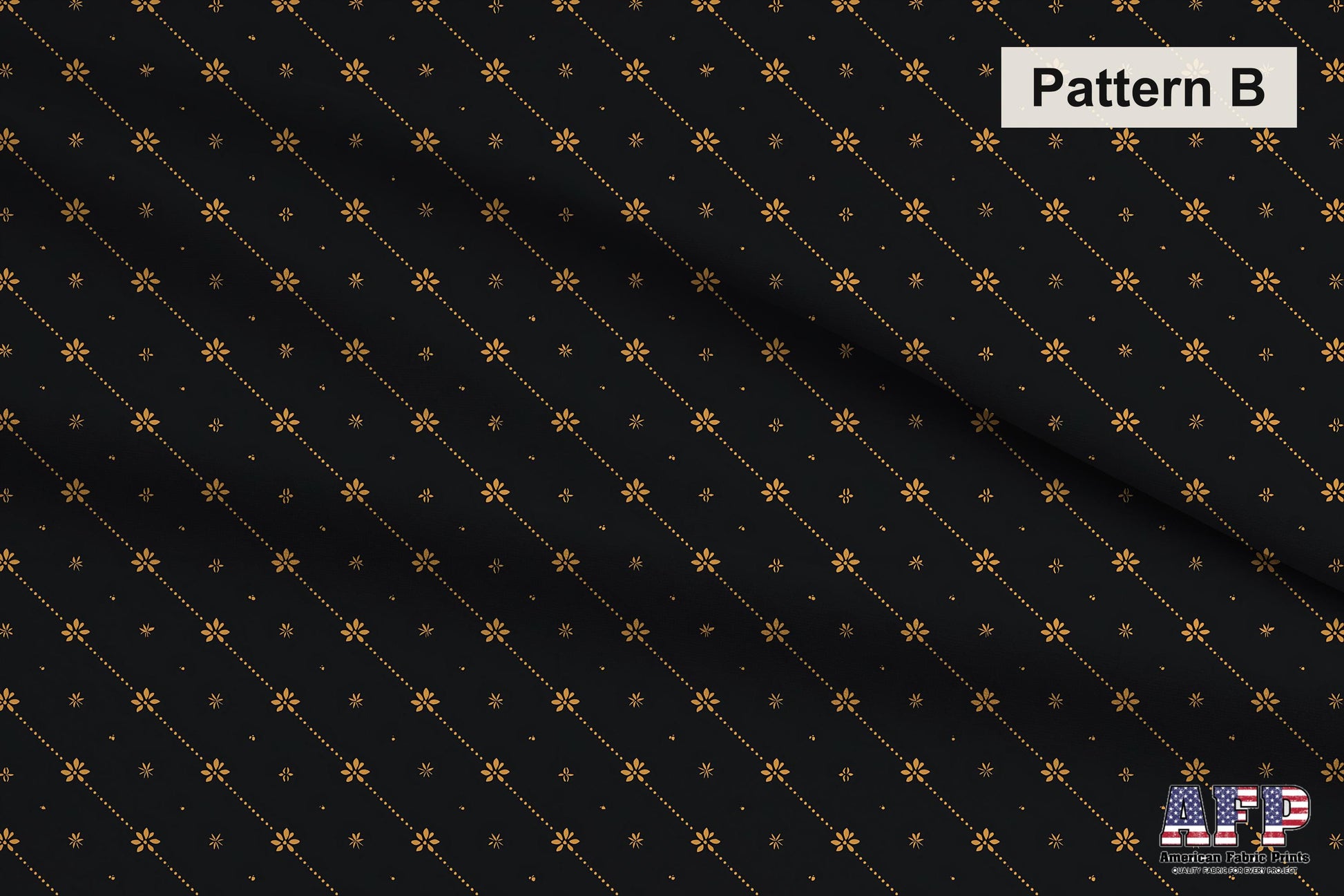Black and Gold Fabric Bundle Set - Shop now at American Fabric Prints