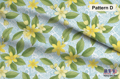 Lemons + Blue Fabric Bundle Set - Shop now at American Fabric Prints