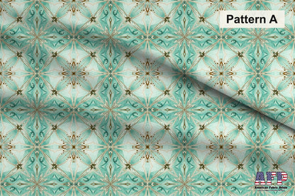 Arabesque Teals 4 Fabric Bundle Set - Shop now at American Fabric Prints