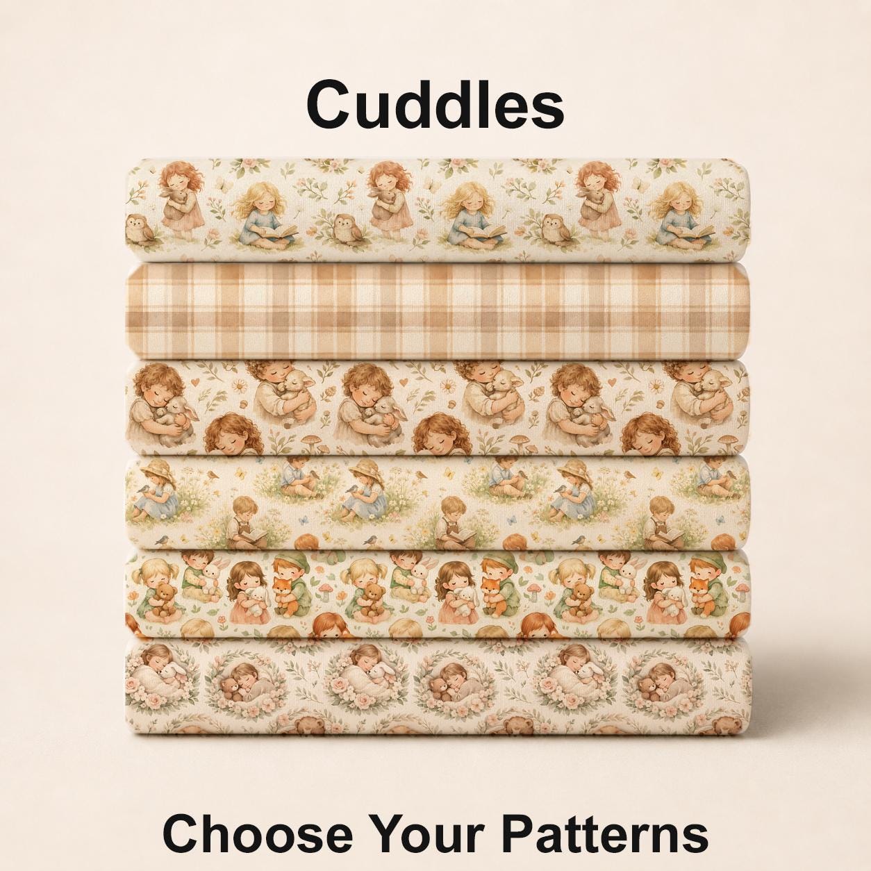 Cuddles Fabric Bundle Set - Shop now at American Fabric Prints