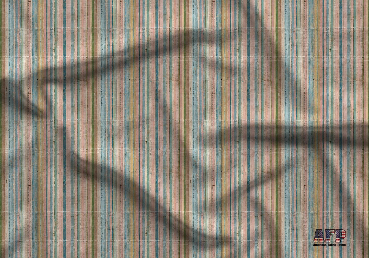 Pastel Grunge Stripes Fabric - Shop now at American Fabric Prints