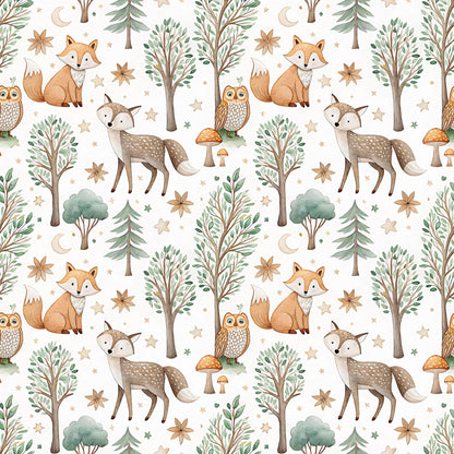 Woodland Forest Fabric - Shop now at American Fabric Prints