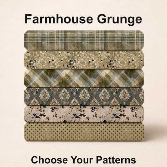 Farmhouse Grunge Fabric Bundle Set - Shop now at American Fabric Prints