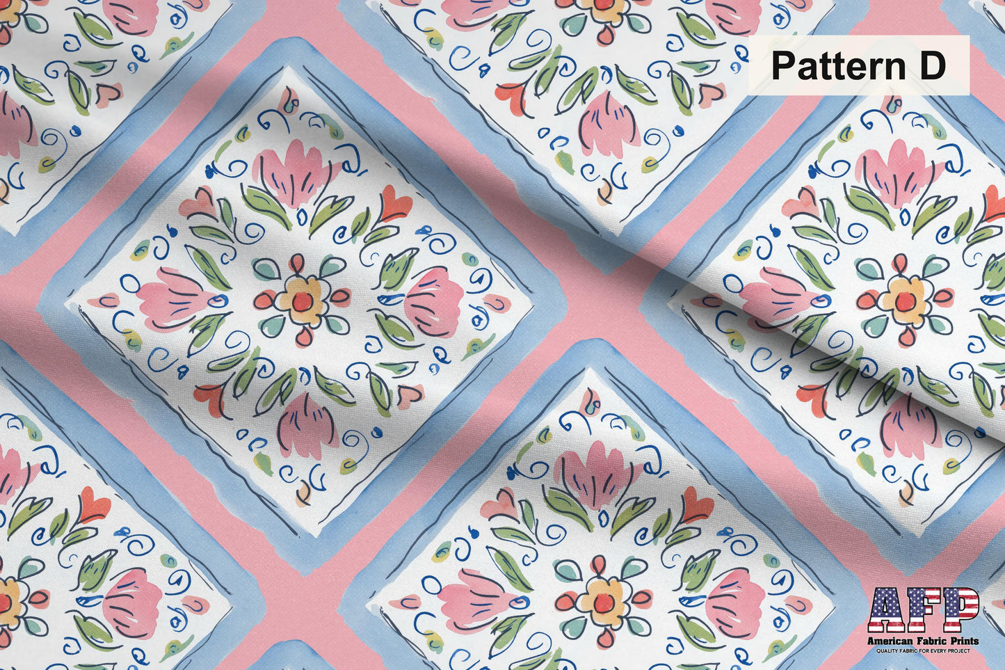 Scandinavian Folk Art Fabrics. Shop now at American Fabric Prints.