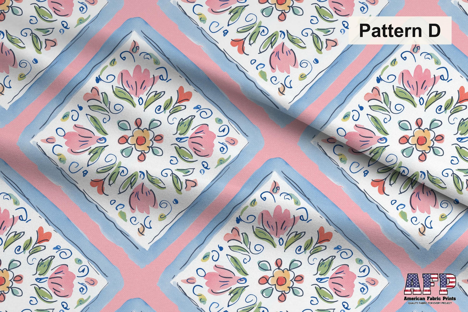 Scandinavian Folk Art Fabrics. Shop now at American Fabric Prints.