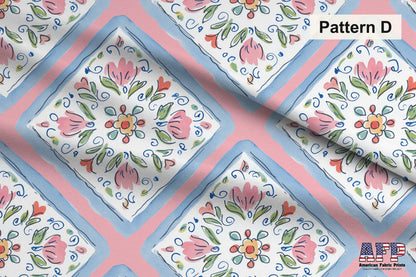 Scandinavian Folk Art Fabrics. Shop now at American Fabric Prints.