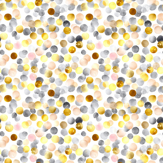 Golden Confetti Fabric - Shop now at American Fabric Prints