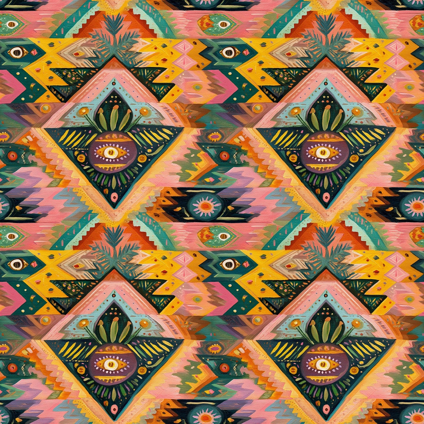 Bright Cowgirl Art Fabric - Shop now at American Fabric Prints