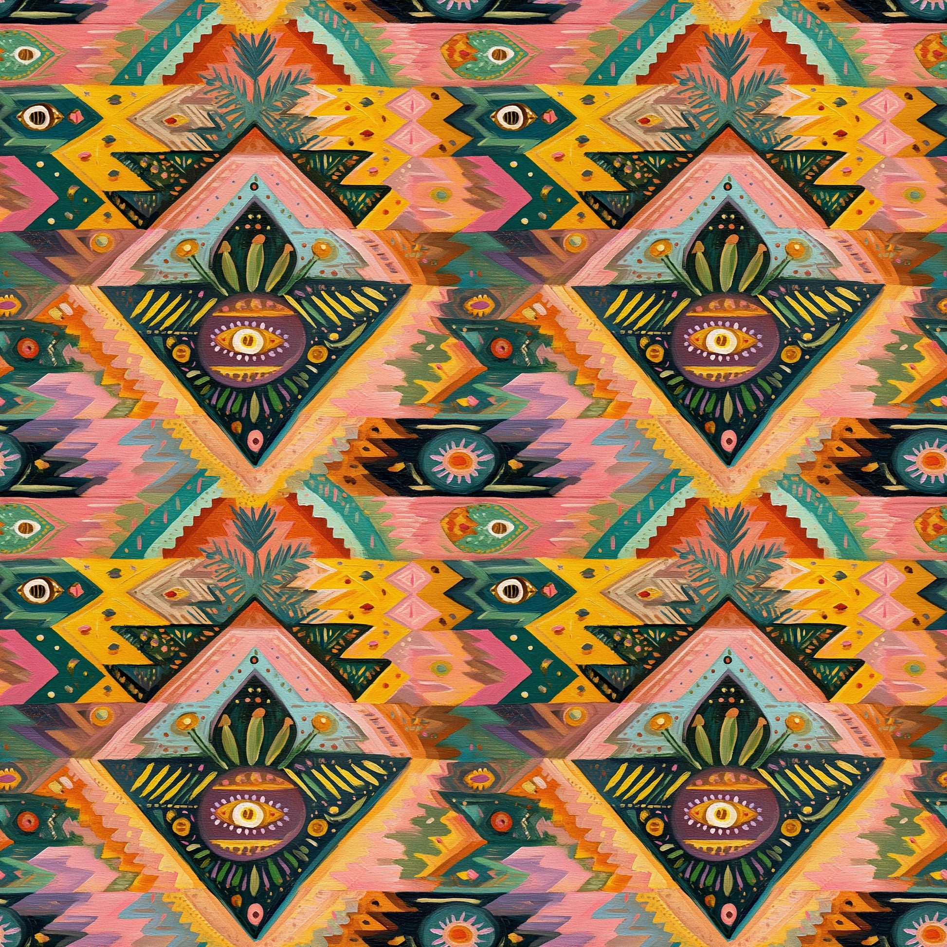 Bright Cowgirl Art Fabric - Shop now at American Fabric Prints
