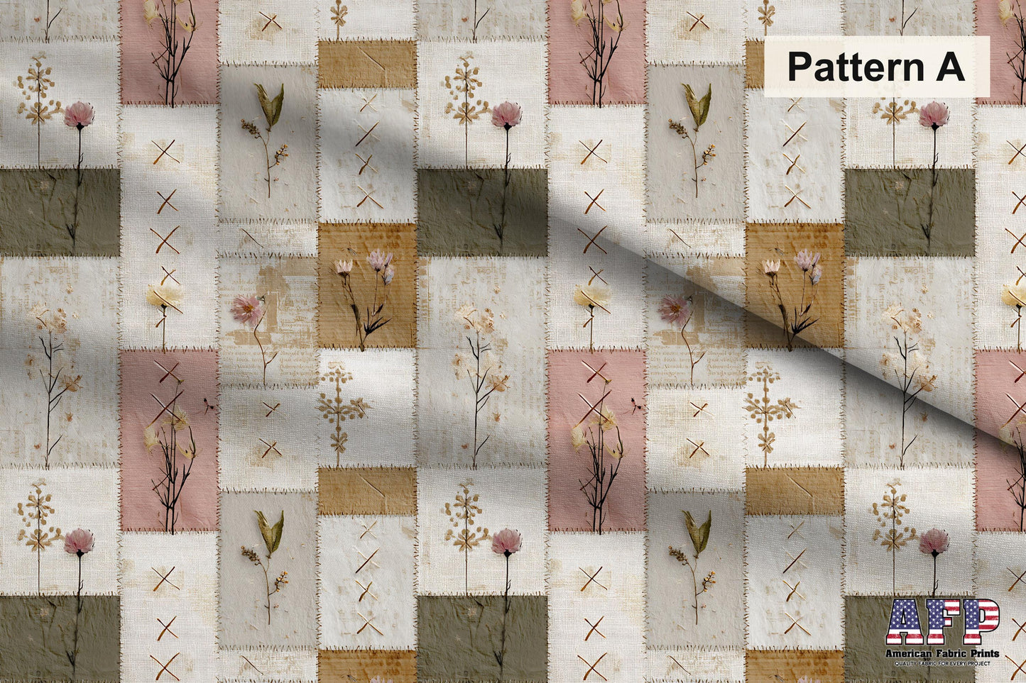Farmhouse Cottagecore Patchwork Fabric Bundle Set - Shop now at American Fabric Prints