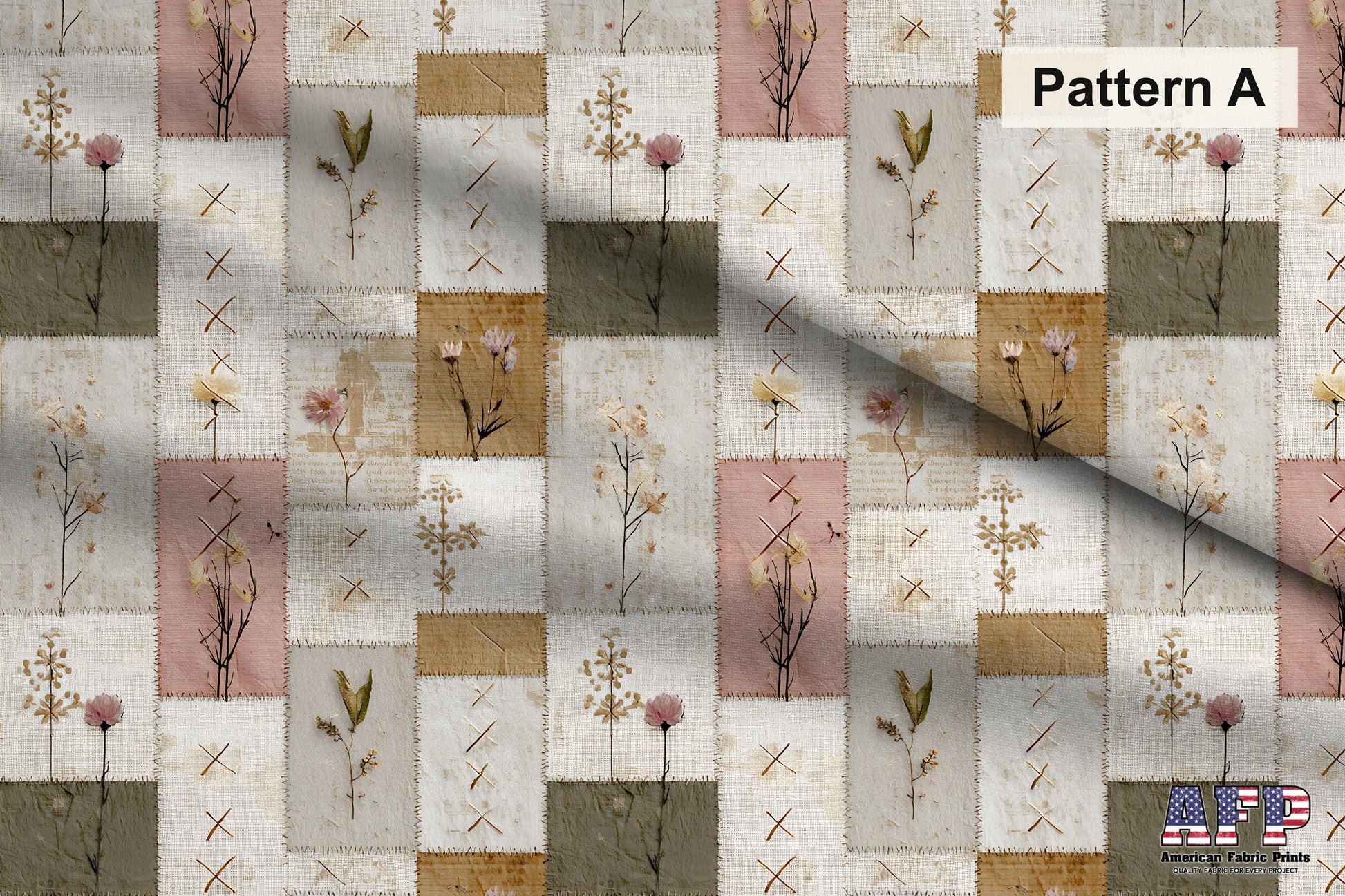 Farmhouse Cottagecore Patchwork Fabric Bundle Set - Shop now at American Fabric Prints