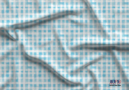 Preppy Watercolor Blue Plaid Fabric - Shop now at American Fabric Prints