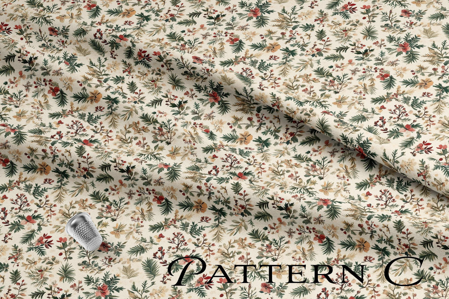 BOHO Christmas Quilting Fabric Set, Christmas Quilt Fabric, USA Made, Premium Cotton Christmas Quilting Fabric, American Fabric Prints