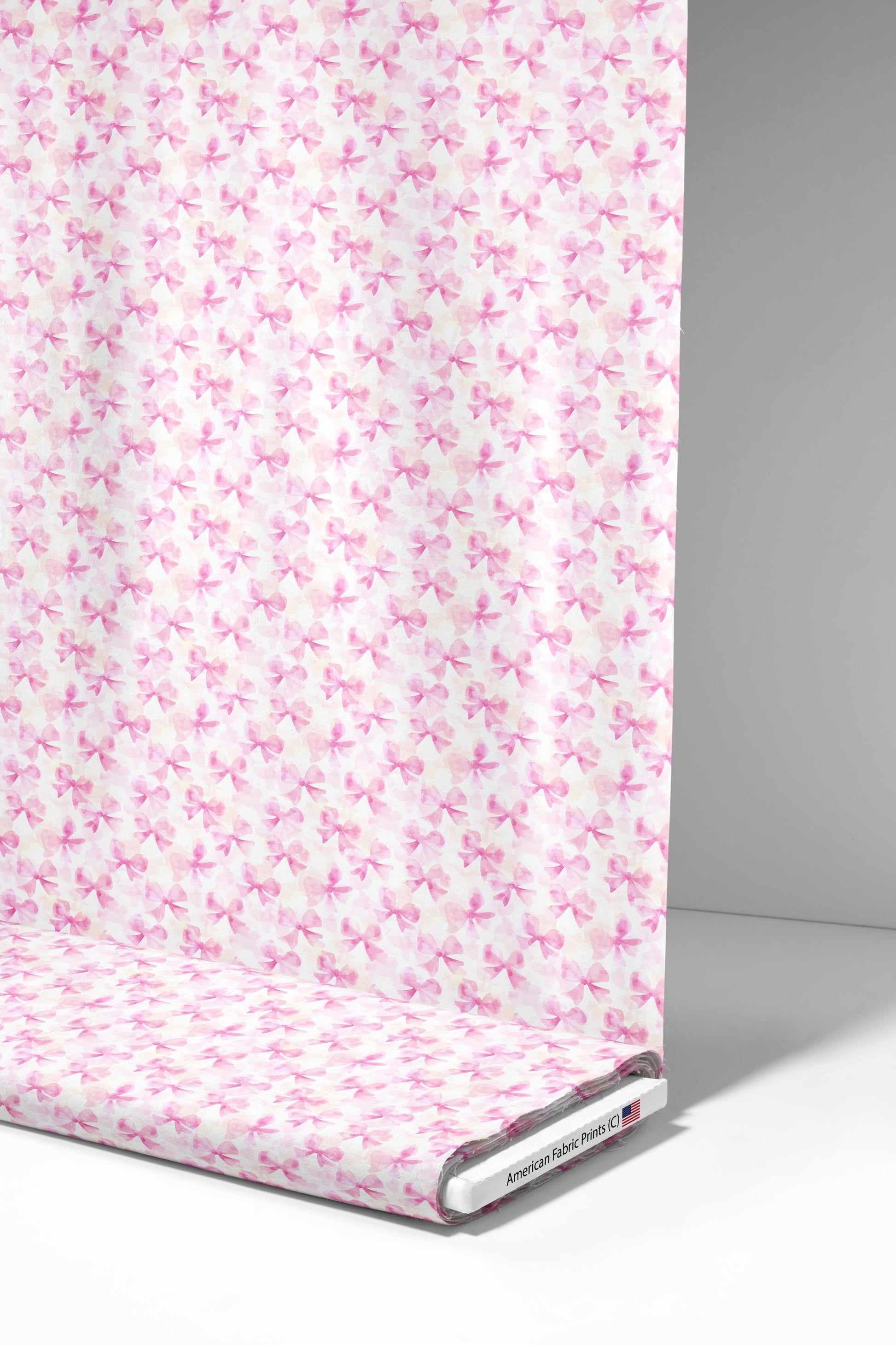 Preppy Watercolor Coquette Fabric - Shop now at American Fabric Prints